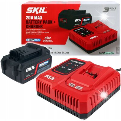Ładowarka 20V RAPIDCHARGER + akumulator 4,0Ah SKIL Ładowarka 20V RAPIDCHARGER + akumulator 4,0Ah SKIL