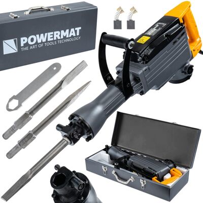 Powermat MŁOT WYBURZENIOWY UDAROWY DO KUCIA 65J HEX 3250W WALIZKA DŁUTA ZESTAW Powermat MŁOT WYBURZENIOWY UDAROWY DO KUCIA 65J HEX 3250W WALIZKA DŁUTA ZESTAW