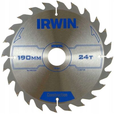 PIŁA SPIEKOWA DO DREWNA 190*30MM/24T 1897199 IRWIN PIŁA SPIEKOWA DO DREWNA 190*30MM/24T 1897199 IRWIN