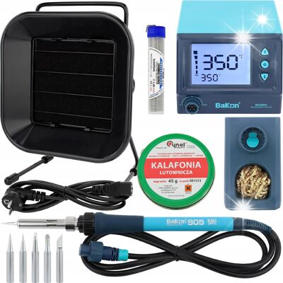 Inny producent STACJA LUTOWNICZA BK969S 60W + POCHŁANIACZ DYMU 30W + AKCESORIA LUTOWNICZE / Bakon Inny producent STACJA LUTOWNICZA BK969S 60W + POCHŁANIACZ DYMU 30W + AKCESORIA LUTOWNICZE / Bakon