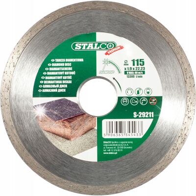 STALCO TARCZA DIAMENTOWA PEŁNA 230 mm STALCO TARCZA DIAMENTOWA PEŁNA 230 mm