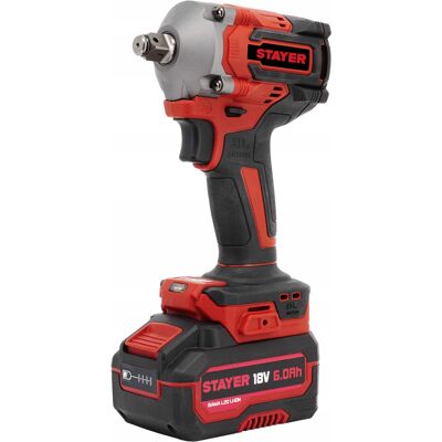 STAYER KLUCZ UDAROWY AKUMULATOROWY BEZSZCZOTKOWY 640NM 1/2'' 2X2AH +WALIZKA STAYER KLUCZ UDAROWY AKUMULATOROWY BEZSZCZOTKOWY 640NM 1/2'' 2X2AH +WALIZKA