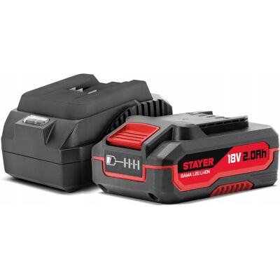 STAYER ZESTAW STARTOWY 18V 2,0AH AKUMULATOR + ŁADOWARKA L20 STAYER ZESTAW STARTOWY 18V 2,0AH AKUMULATOR + ŁADOWARKA L20