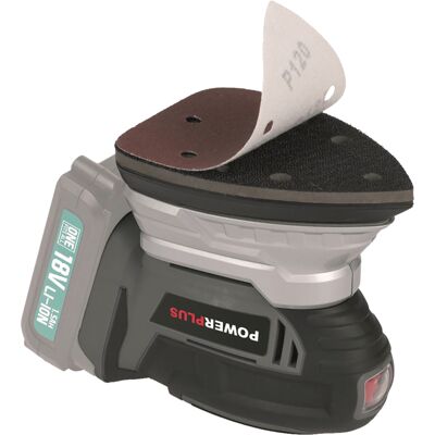 Szlifierka ręczna Powerplus 18V - Kompatybilna z bateriami One Fits All Szlifierka ręczna Powerplus 18V - Kompatybilna z bateriami One Fits All