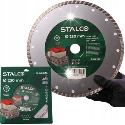 STALCO TARCZA DIAMENTOWA DO KAMIENIA BETONU ZBROJONEGO CEGŁY KOSTKI 230 WYTRZYMAŁA STALCO TARCZA DIAMENTOWA DO KAMIENIA BETONU ZBROJONEGO CEGŁY KOSTKI 230 WYTRZYMAŁA