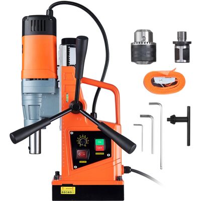 Vevor Wiertarka magnetyczna stołowa 1550W 50 mm koronki 13000 N wiertła do 16 mm Vevor Wiertarka magnetyczna stołowa 1550W 50 mm koronki 13000 N wiertła do 16 mm