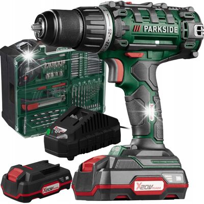 Wiertarko-wkrętarka PARKSIDE PABS 20-Li 20V +Akumulator +Ładowarka +WALIZKA Wiertarko-wkrętarka PARKSIDE PABS 20-Li 20V +Akumulator +Ładowarka +WALIZKA