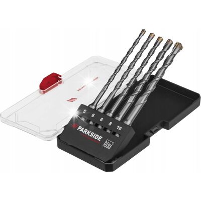 WIERTŁA UDAROWE SDS PARKSIDE PERFORMANCE 5 szt. 5mm do 10mm długość 165mm WIERTŁA UDAROWE SDS PARKSIDE PERFORMANCE 5 szt. 5mm do 10mm długość 165mm