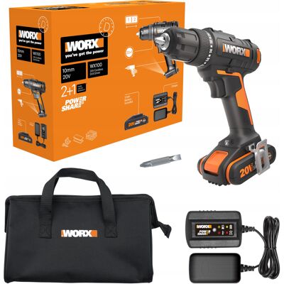 Wkrętarka WORX WX100 30Nm 20V Akumulator 2,0Ah Wkrętarka WORX WX100 30Nm 20V Akumulator 2,0Ah