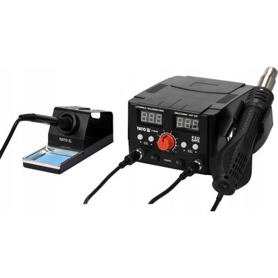 YATO STACJA LUTOWNICZA 2w1 Z NADMUCHEM HOT AIR LCD YATO STACJA LUTOWNICZA 2w1 Z NADMUCHEM HOT AIR LCD