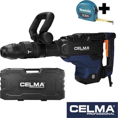 Zestaw Młot wyburzeniowy CELMA Professional PRWg 45GEO 1700W SDS-MAX 45J + miara MAKITA 3,5m Zestaw Młot wyburzeniowy CELMA Professional PRWg 45GEO 1700W SDS-MAX 45J + miara MAKITA 3,5m