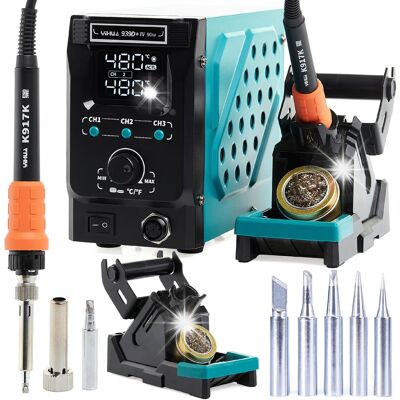 ZESTAW STACJA LUTOWNICZA YIHUA 939D+IV 90W 5 GROTÓW 110W 902M TECHREBAL ZESTAW STACJA LUTOWNICZA YIHUA 939D+IV 90W 5 GROTÓW 110W 902M TECHREBAL