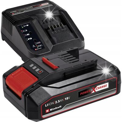 Zestaw Startowy Akumulator i ładowarka Li-Ion Einhell 2,5 Ah Zestaw Startowy Akumulator i ładowarka Li-Ion Einhell 2,5 Ah