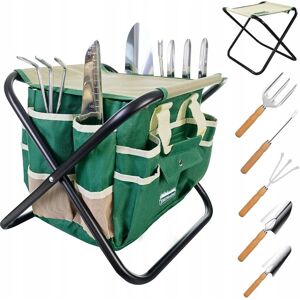 Inny producent 7x ZESTAW NARZĘDZI OGRODOWYCH + STOŁEK TORBA NARZĘDZIA OGRODNICZE OGRODOWE Inny producent 7x ZESTAW NARZĘDZI OGRODOWYCH + STOŁEK TORBA NARZĘDZIA OGRODNICZE OGRODOWE