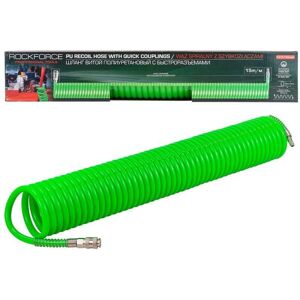 Wąż Spiralny Do Sprężarki Z Szybkozłączkami 14x10mm 15m Rockforce Wąż Spiralny Do Sprężarki Z Szybkozłączkami 14x10mm 15m Rockforce