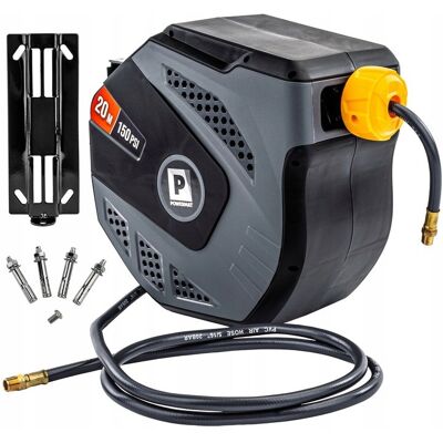 Powermat AUTOMATYCZNY ZWIJACZ BĘBEN WĄŻ 20M PNEUMATYCZNY CIŚNIENIOWY 10 BAR UCHWYT Powermat AUTOMATYCZNY ZWIJACZ BĘBEN WĄŻ 20M PNEUMATYCZNY CIŚNIENIOWY 10 BAR UCHWYT