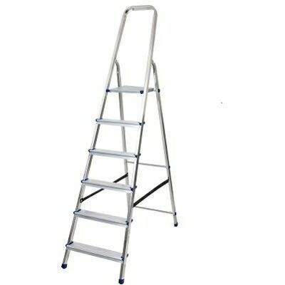 Drabina aluminiowa AWTOOLS 6 stopni 150kg - Drabina Drabina aluminiowa AWTOOLS 6 stopni 150kg - Drabina