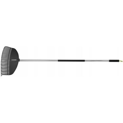 Grabie do liści Stalco Garden 50 cm Ogrodowe Lekki Trwałe Aluminium Czarne Grabie do liści Stalco Garden 50 cm Ogrodowe Lekki Trwałe Aluminium Czarne