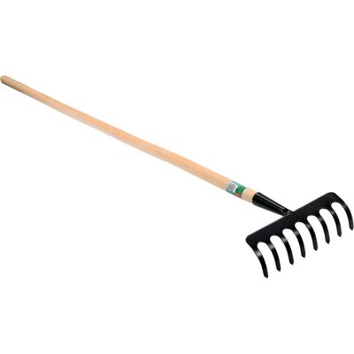 Grabie metalowe 8 zębów z trzonkiem drewnianym 35741 Flo Grabie metalowe 8 zębów z trzonkiem drewnianym 35741 Flo