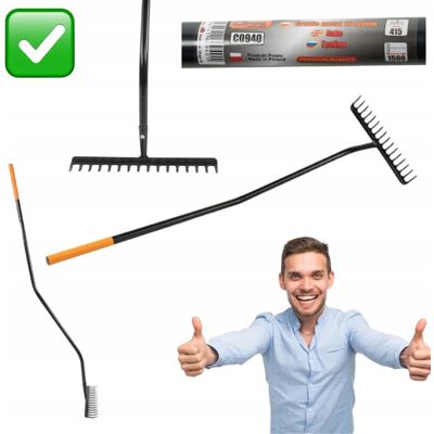 nieznany producent GRABIE OGRODOWE METALOWE CZARNE DO LIŚCI TRAWY 42 x 150cm 16 ZĘBÓW RICHMANN nieznany producent GRABIE OGRODOWE METALOWE CZARNE DO LIŚCI TRAWY 42 x 150cm 16 ZĘBÓW RICHMANN