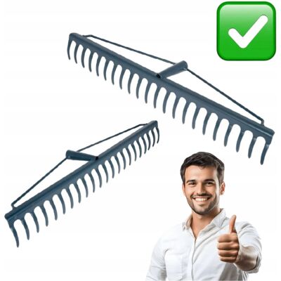 nieznany producent GRABIE OGRODOWE METALOWE DO LIŚCI TRAWY 22-ZĘBNE BEZ TRZONKA 58x11cm SOTKA nieznany producent GRABIE OGRODOWE METALOWE DO LIŚCI TRAWY 22-ZĘBNE BEZ TRZONKA 58x11cm SOTKA