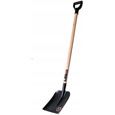 Łopata Piaskowa Czarna Z Drewnianym Trzonkiem Lakierowanym 1300Mm Verkatto Łopata Piaskowa Czarna Z Drewnianym Trzonkiem Lakierowanym 1300Mm Verkatto