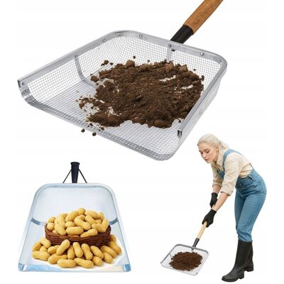 Inny producent ŁOPATA Sito DO POSZUKIWAŃ CZERPAK PRZESIEWACZ szpadel grabie siatka 5mm Inny producent ŁOPATA Sito DO POSZUKIWAŃ CZERPAK PRZESIEWACZ szpadel grabie siatka 5mm