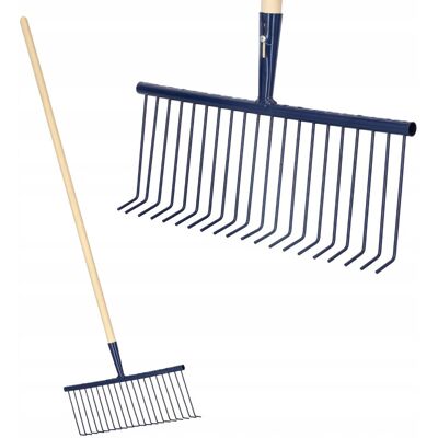 Inny producent Metalowe Grabie ogrodowe utwardzone z drutu 165x43 cm 20-zębne Inny producent Metalowe Grabie ogrodowe utwardzone z drutu 165x43 cm 20-zębne