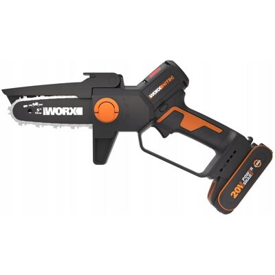 Minipilarka akumulatorowa do gałęzi WORX WG325E 12cm Auto-olejowanie Minipilarka akumulatorowa do gałęzi WORX WG325E 12cm Auto-olejowanie