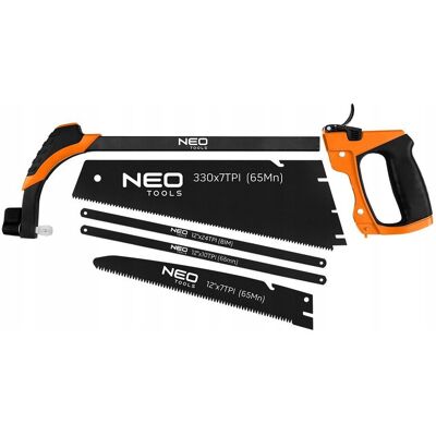 GTX Poland NEO TOOLS, Piła ręczna do drewna, do metalu, do plastiku, ZESTAW 4+1 44-651 GTX Poland NEO TOOLS, Piła ręczna do drewna, do metalu, do plastiku, ZESTAW 4+1 44-651