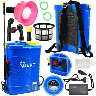 Geko OPRYSKIWACZ PLECAKOWY AKUMULATOROWY 16L Lekki Geko OPRYSKIWACZ PLECAKOWY AKUMULATOROWY 16L Lekki