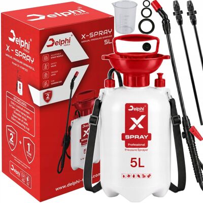 Delphi tools OPRYSKIWACZ RĘCZNY 5L CIŚNIENIOWY ZRASZACZ SPRYSKIWACZ DO ROŚLIN LANCA 95cm Delphi tools OPRYSKIWACZ RĘCZNY 5L CIŚNIENIOWY ZRASZACZ SPRYSKIWACZ DO ROŚLIN LANCA 95cm