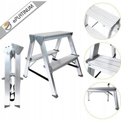 inna (Inny) Podest 2 stopniowy aluminiowy 125KG Schodki Trep schodek do kampera 2,6m inna (Inny) Podest 2 stopniowy aluminiowy 125KG Schodki Trep schodek do kampera 2,6m