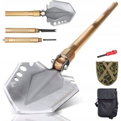 Arete Saperka Składana Łopatka Polowa Kilof Survival XL 15w1Wojskowa Wytrzymała Arete Saperka Składana Łopatka Polowa Kilof Survival XL 15w1Wojskowa Wytrzymała