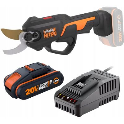 Sekator WORX WG330E.9 20mm + Akumulator Ładowarka Sekator WORX WG330E.9 20mm + Akumulator Ładowarka