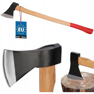 Kotarbau SIEKIERA PODWÓJNIE KLINOWANA DO RĄBANIA DREWNA 1800G PORĘCZNA SOLIDNY TRZON Kotarbau SIEKIERA PODWÓJNIE KLINOWANA DO RĄBANIA DREWNA 1800G PORĘCZNA SOLIDNY TRZON