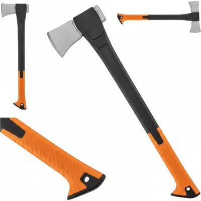 Inny producent Siekiera uniwersalna z ostrzem kutym 1700g do rąbania drewna Inny producent Siekiera uniwersalna z ostrzem kutym 1700g do rąbania drewna