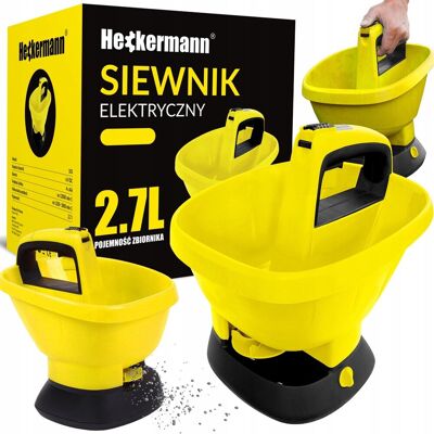 Heckermann SIEWNIK AUTOMATYCZNY ELEKTRYCZNY ROZSIEWACZ NASION NAWOZU SOLI 2,7L Heckermann SIEWNIK AUTOMATYCZNY ELEKTRYCZNY ROZSIEWACZ NASION NAWOZU SOLI 2,7L