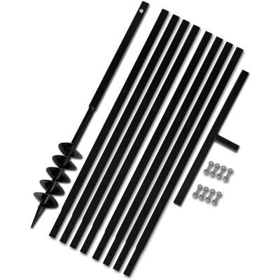 Świder do gleby vidaXL,100 mm, przedłużany 9 m Świder do gleby vidaXL,100 mm, przedłużany 9 m