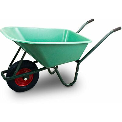 BITUXX Taczka Ogrodowa 100L 250kg Misa Z PVC Czarne Koło PU BITUXX Taczka Ogrodowa 100L 250kg Misa Z PVC Czarne Koło PU