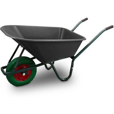 Taczka 250kg - PVC Zielony z solidnym kołem Taczka 250kg - PVC Zielony z solidnym kołem