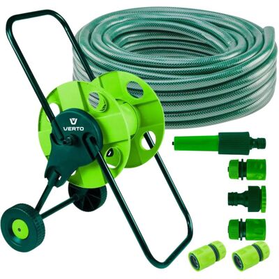 VERTO Zestaw do Nawadniania Bęben + Wąż Ogrodowy 20m 1/2” + Zraszacz + Złączki VERTO Zestaw do Nawadniania Bęben + Wąż Ogrodowy 20m 1/2” + Zraszacz + Złączki