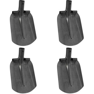 vidaXL Głowica łopaty 4 pcs Srebrny 33 x 21 cm Stal malowana proszkowo vidaXL Głowica łopaty 4 pcs Srebrny 33 x 21 cm Stal malowana proszkowo