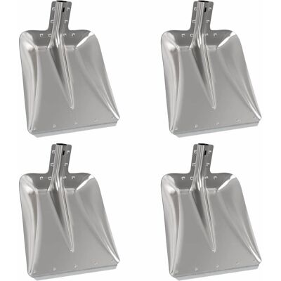 vidaXL Głowica łopaty 4 pcs Srebrny 45 x 38 cm Aluminium vidaXL Głowica łopaty 4 pcs Srebrny 45 x 38 cm Aluminium