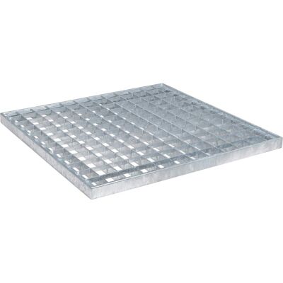 vidaXL Ruszt Srebrny 40 x 40 x 2 cm Stal ocynkowana na gorąco vidaXL Ruszt Srebrny 40 x 40 x 2 cm Stal ocynkowana na gorąco