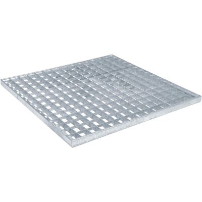 vidaXL Ruszt Srebrny 50 x 50 x 2 cm Stal ocynkowana na gorąco vidaXL Ruszt Srebrny 50 x 50 x 2 cm Stal ocynkowana na gorąco