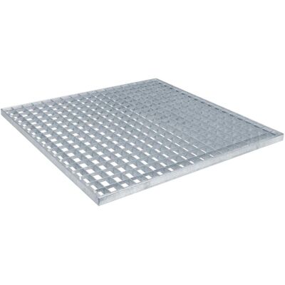 vidaXL Ruszt Srebrny 60 x 60 x 2 cm Stal ocynkowana na gorąco vidaXL Ruszt Srebrny 60 x 60 x 2 cm Stal ocynkowana na gorąco