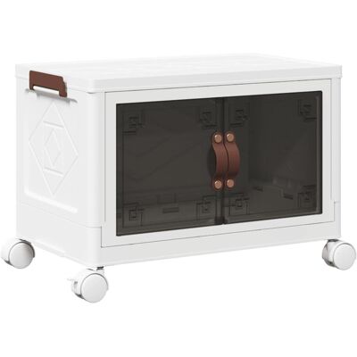 vidaXL Pojemnik na Przechowywanie z Kółkami - Stosowany - 28 L - 48.5x29.5x33 cm vidaXL Pojemnik na Przechowywanie z Kółkami - Stosowany - 28 L - 48.5x29.5x33 cm