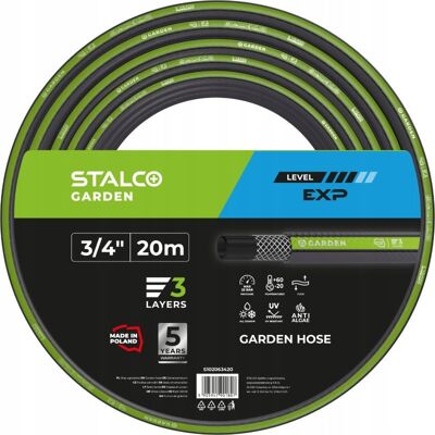 inna (Inny) WĄŻ OGRODOWY EXP 3/4″ 20m STALCO GARDEN WZMOCNIONY 3-WARSTWOWY S102063420 inna (Inny) WĄŻ OGRODOWY EXP 3/4″ 20m STALCO GARDEN WZMOCNIONY 3-WARSTWOWY S102063420