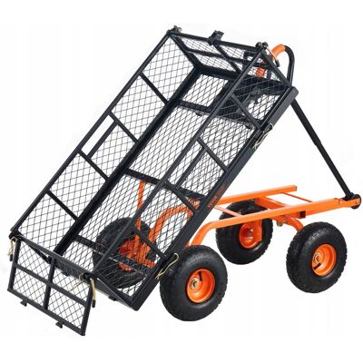 WÓZEK OGRODOWY VEVOR METALOWY 400KG DUŻE KOŁA ŁATWY MONTAŻ SOLIDNY WÓZEK OGRODOWY VEVOR METALOWY 400KG DUŻE KOŁA ŁATWY MONTAŻ SOLIDNY